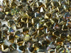 Bicone Beads 6 mm, Crystal Golden Rainbow, Czech Glass