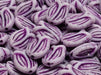 Tulip Bell Beads 16x11 mm, Light Purple Matte With Violet Streaks, Czech Glass