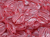 Tulip Bell Beads 16x11 mm, Crystal With Red Streaks, Czech Glass
