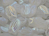 Tulip Bell Beads 16x11 mm, Crystal Matte Full AB, Czech Glass