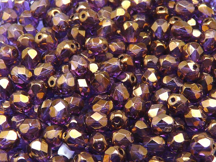 1200 pcs Fire Polished Faceted Beads Round, 6mm, Crystal Vega Luster, Czech Glass