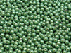 Round Beads 3 mm, Alabaster Pearl Pearlescent Green, Czech Glass