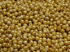 Round Beads 3 mm, Alabaster Herbs Spices Curry, Czech Glass