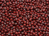 Round Beads 3 mm, Opaque Red Picasso, Czech Glass
