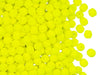 Fire Polished Faceted Beads Round 4 mm, Yellow Neon, Czech Glass