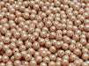 Round Beads 4 mm, Alabaster Pearl Pearlescent Pink, Czech Glass