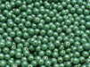 Round Beads 4 mm, Alabaster Pearl Pearlescent Green, Czech Glass