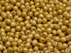 Round Beads 4 mm, Alabaster Herbs Spices Curry, Czech Glass