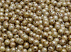 Round Beads 4 mm, Alabaster Herbs Spices Caraway, Czech Glass