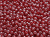 Round Beads 4 mm, Ruby White Luster, Czech Glass