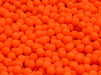 Round Beads 4 mm, Orange Neon, Czech Glass