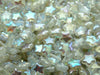 50 pcs 50 pcs Star Beads 8 mm Crystal Green Rainbow Czech Glass Green Multicolored