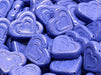 Heart In Heart Beads 14x16 mm, Crystal Blue Larimar, Czech Glass