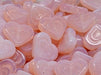 Heart In Heart Beads 14x16 mm, Pink Opal, Czech Glass