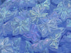 Butterfly Beads 15x12 mm, Light Sapphire Matte AB, Czech Glass