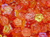 Sunset Flower Beads 10 mm, Crystal 28701 48001, Czech Glass