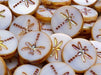 Dragonfly Coin Beads 17 mm, Alabaster Travertine Full AB, Czech Glass