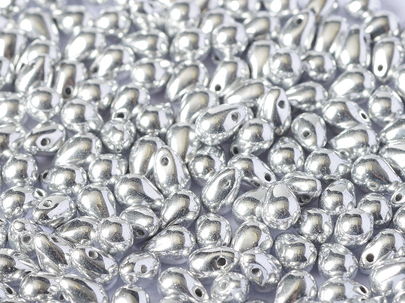 250 g  Teardrop Small Glass Beads, 4x6mm, Crystal Labrador Full, Czech Glass